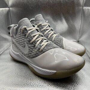 Size 10 Nike LeBron Witness III Premium Wolf Gray Mens Athletic Shoes BQ9819-002